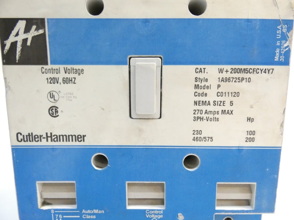 CUTLER-HAMMER W+200M5CFCY4Y7 120V 270A UNMP