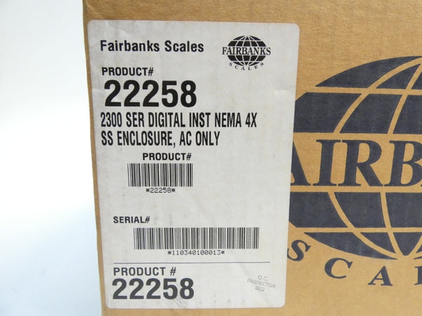 FAIRBANKS IND-HR2300-2 22258 115/230VAC .05A NSMP