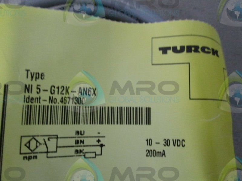 TURCK NI5-G12K-AN6X INDUCTIVE PROXIMITY SWITCH  NSNP
