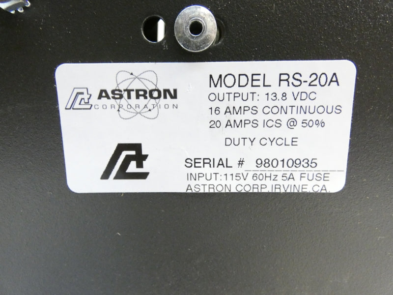 ASTRON RS-20A 115V 20A NSNP