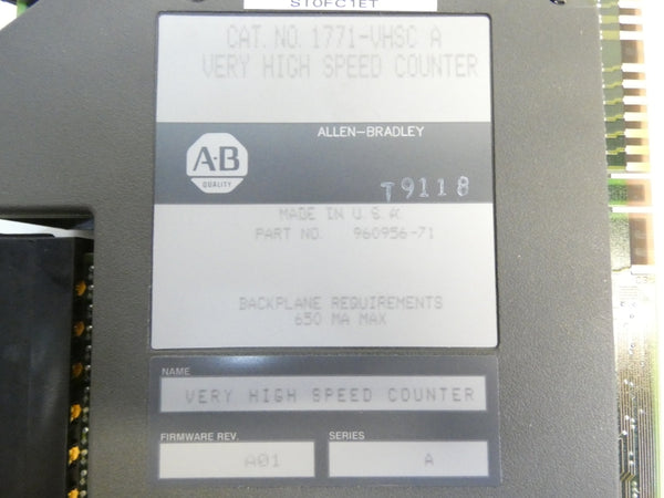 ALLEN BRADLEY 1771-VHSC SER. A F/W A01 NSMP