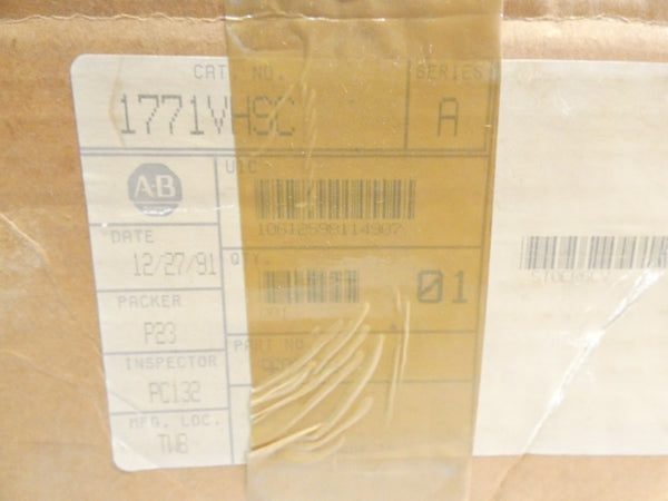 ALLEN BRADLEY 1771-VHSC SER. A F/W A01 NSMP