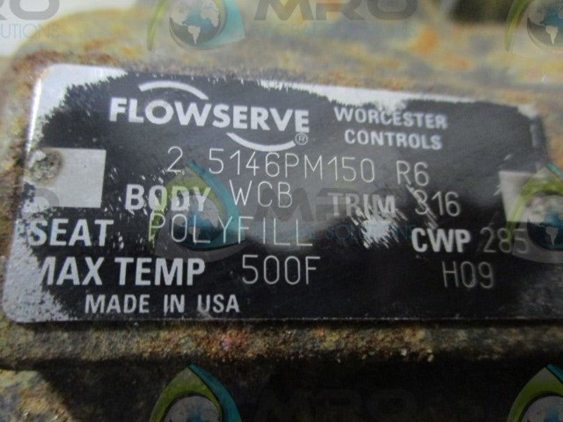 WORCESTER FLOWSERVE 2 5146PM150 R6 ACTUATOR VALVE  NSNP