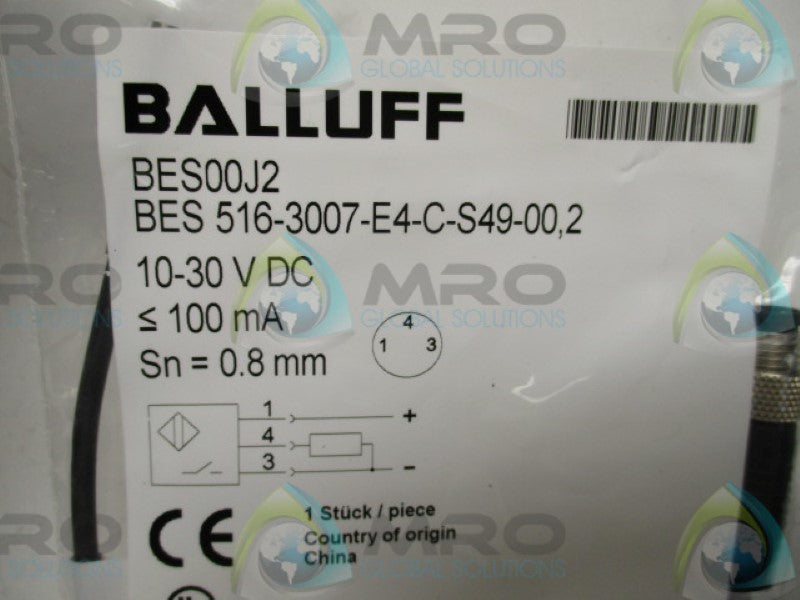 BALLUFF BES516-3007-E4-C-S49-00,2 INDUCTIVE SENSOR  NSMP