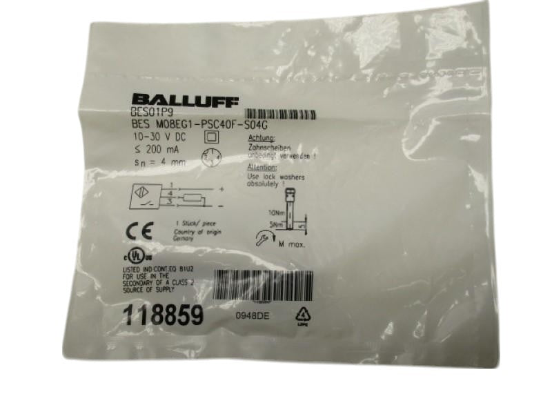 BALLUFF BESM08EG1-PSC40F-S04G INDUCTIVE SENSOR  NSMP