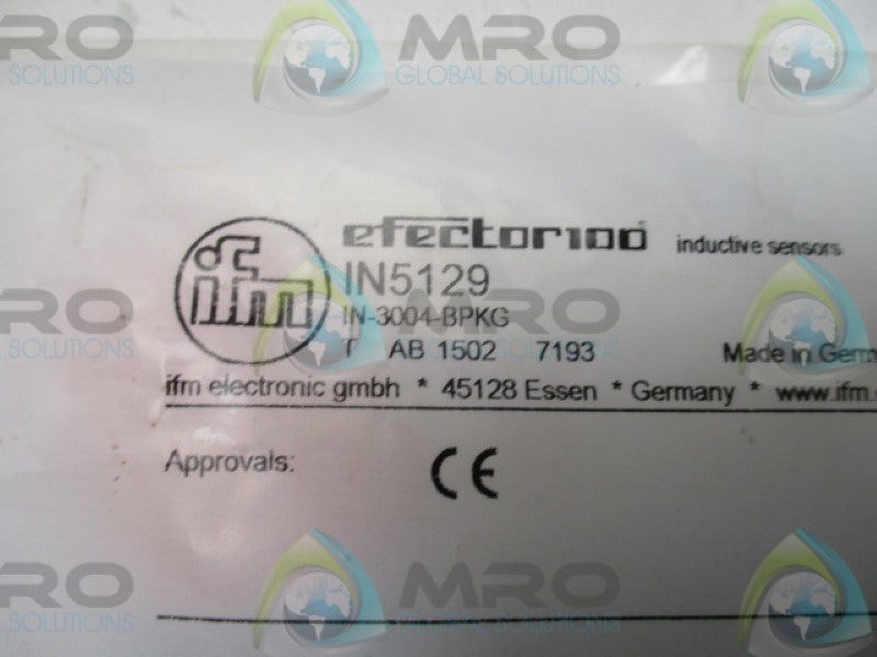 IFM EFECTOR IN5129 INDUCTIVE PROXIMITY SENSOR  NSMP