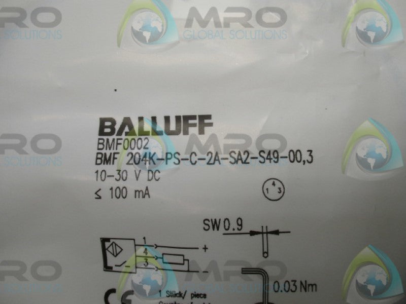 BALLUFF BMF204K-PS-C-2A-SA2-S49-00,3 MAGNETIC SENSOR  NSMP
