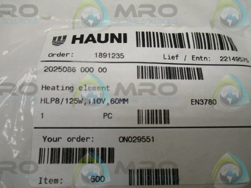 INDUSTRIAL MRO T91207HLP HEATING CARTRIDGE 110V 125W * NEW IN FACTORY BAG *