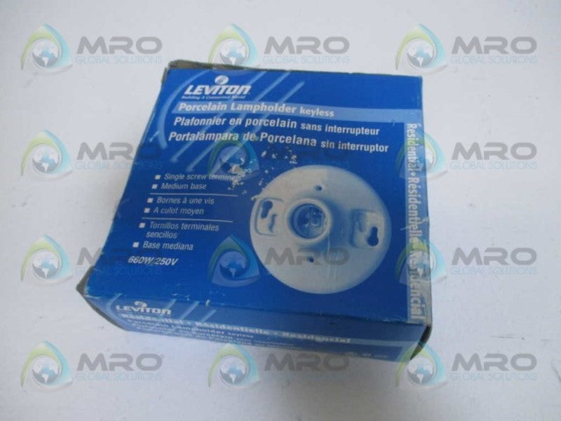 LEVITON 000-9875 PORCELAIN LAMP HOLDER (AS PICTURED)  NSMP