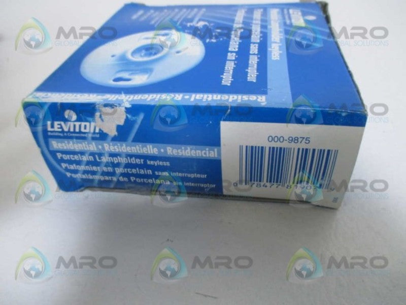 LEVITON 000-9875 PORCELAIN LAMP HOLDER (AS PICTURED)  NSMP