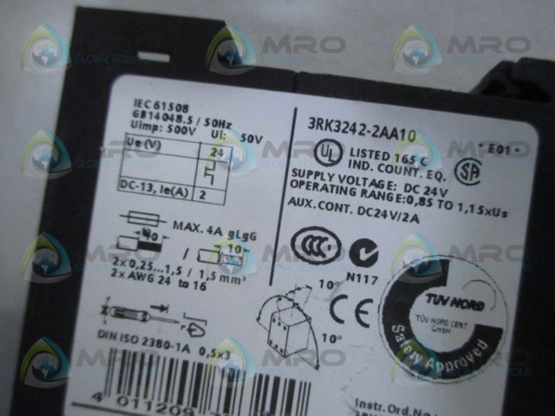 SIEMENS 3RK3242-2AA10 MMS EXP MODULE (MISSING ACCESSORIES)  NSNP