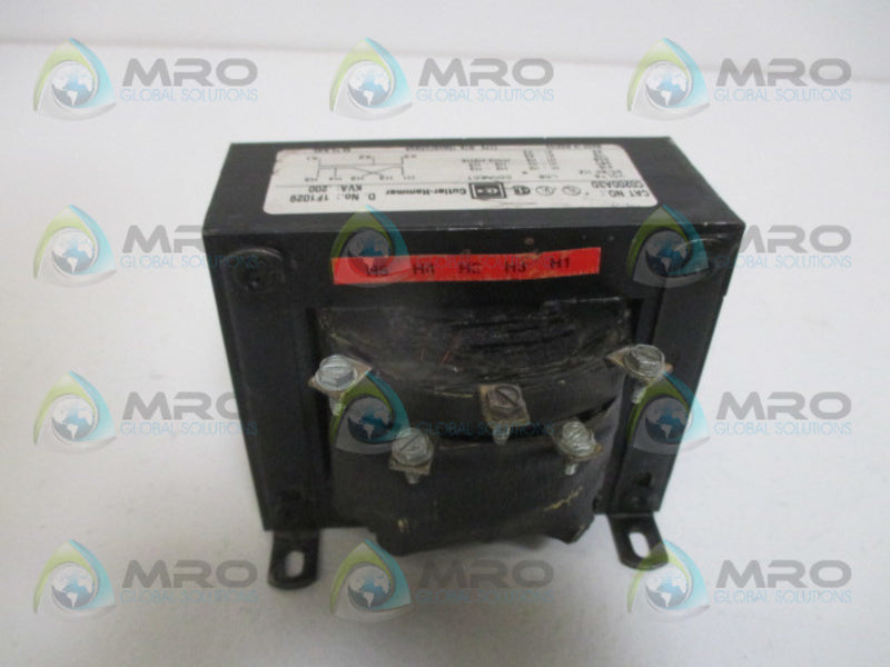 CUTLER HAMMER C0200A3D CONTROL TRANSFORMER  NSNP
