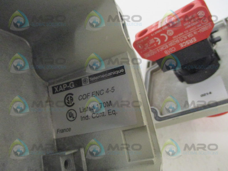 TELEMECANIQUE XAP-G19201 CONTROL SATTION ENCLOSURE  UNMP