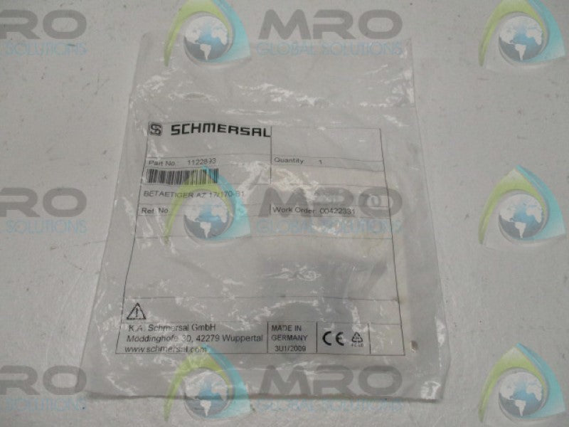 SCHMERSAL AZ17/170-B1 1122893 ACTUATOR KEY  NSMP