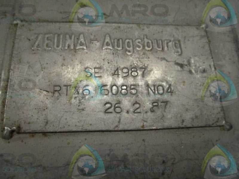 ZEUNA-AUGSBURG SE4987 EXHAUST MUFFLER (CUT) NSNP