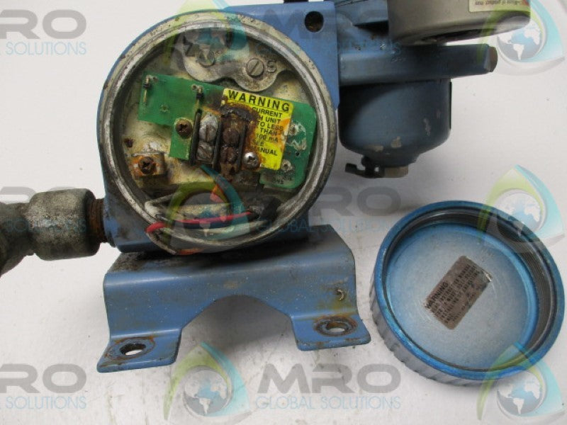 ROSEMOUNT 3311SS1A1B1F1G3G435 PRESSURE TRANSDUCER 3-15PSI 4-20MA  UNMP