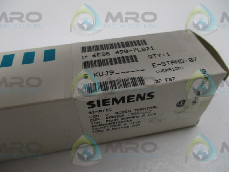 SIEMENS SIMATIC S5 6ES5490-7LB21 CONNECTOR WITH SCREW TERMINAL  NSMP