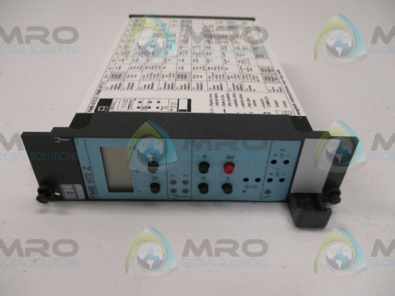ENDRESS+HAUSER FMB672Z SILOMETER HYDROSTATIC LEVEL MEASUREMENT  NSMP