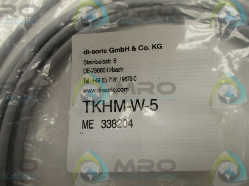 DI-SORIC TKHM-W-5 FEMALE CONNECTING CABLE 3P   NSMP