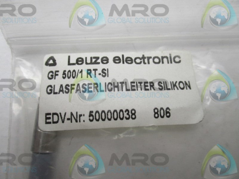 LEUZE ELECTRONIC GF500/1RT-SI SILICONE FIBER LIGHT SENSOR  NSMP