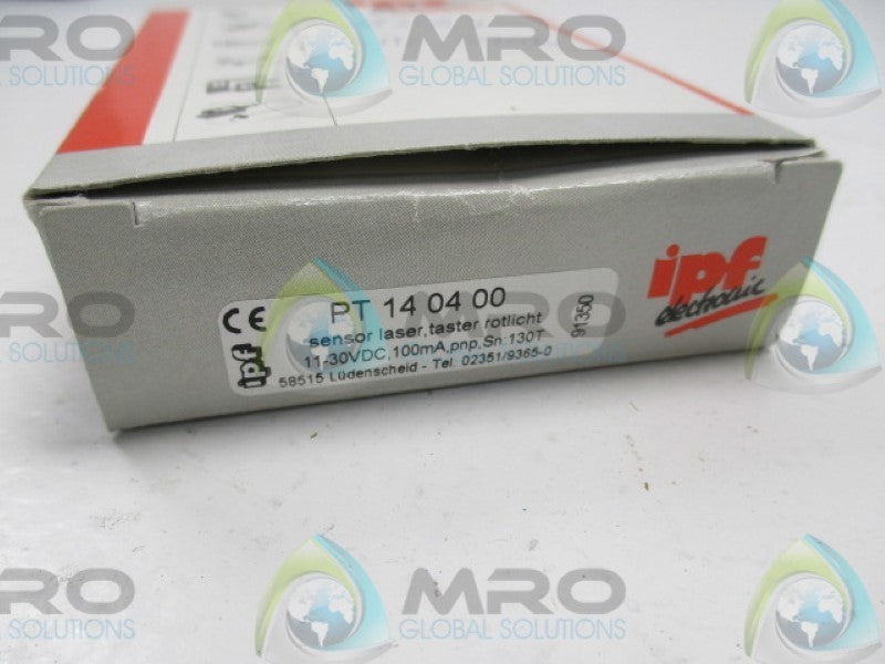 IPF ELECTRONIC PT140400 TASTER LASER SENSOR  NSMP