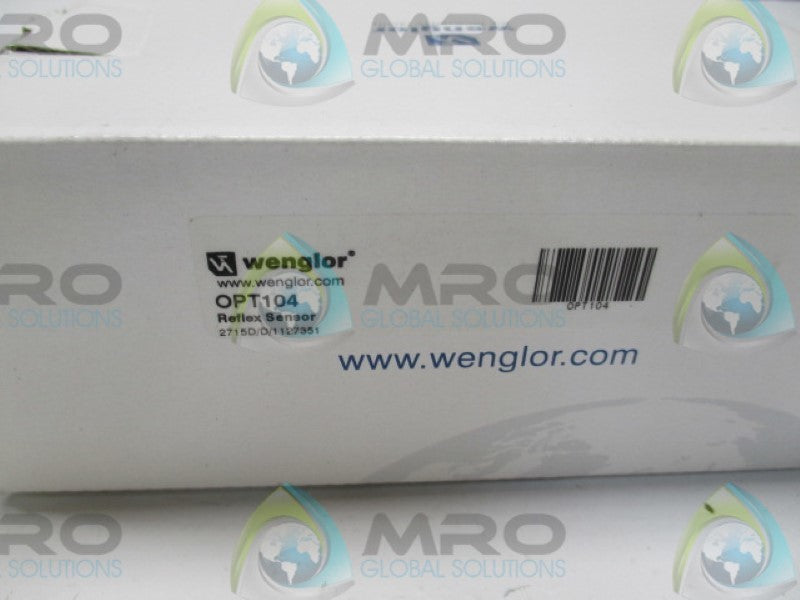 WENGLOR OPT104 REFLEX SENSOR FOR CONVEYOR  24V  NSMP