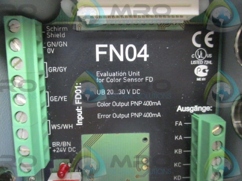 WENGLOR FN04 EVALUATION UNIT EVALUATOR COLOR ANALYZER (AS PICTURED)  UNMP