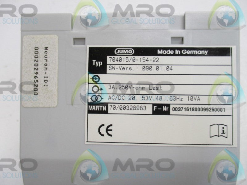 JUMO MTRON 4010 70/00328983 MODULE  NSMP