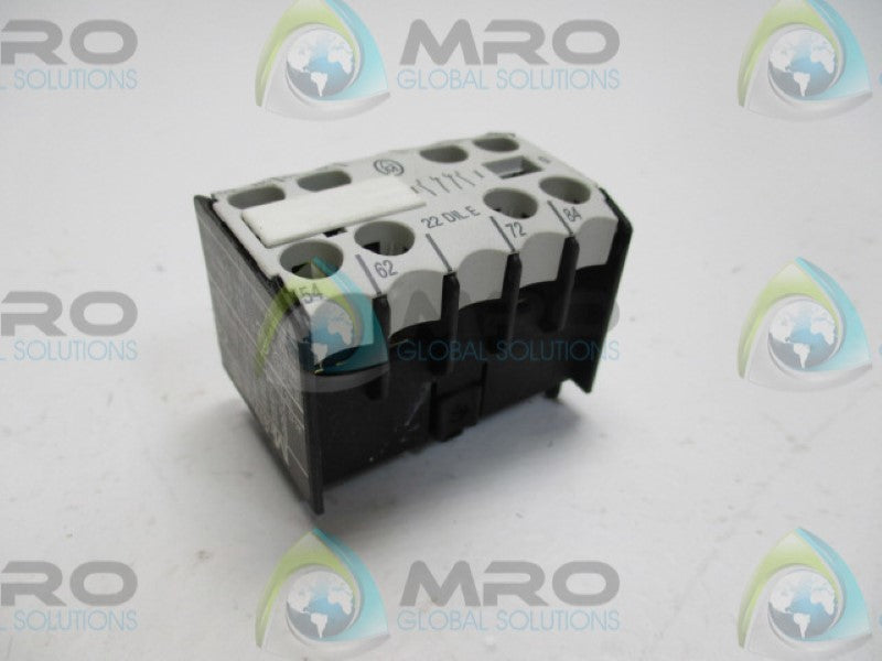 KLOCKNER MOELLER 22DILE AUXILIARY CONTACT  NSNP