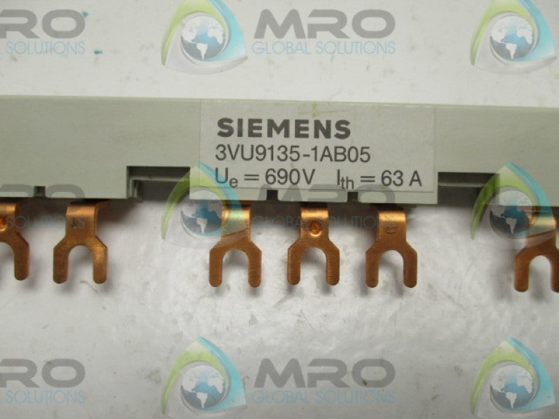 SIEMENS 3VU9135-1AB05 BUS BAR 63A 690V  NSNP