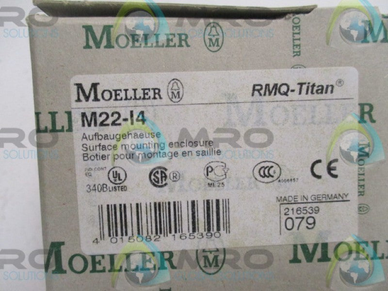KLOCKNER MOELLER M22-I4 SURFACE MOUNT ENCLOSURE 4-ELEMENT  NSMP