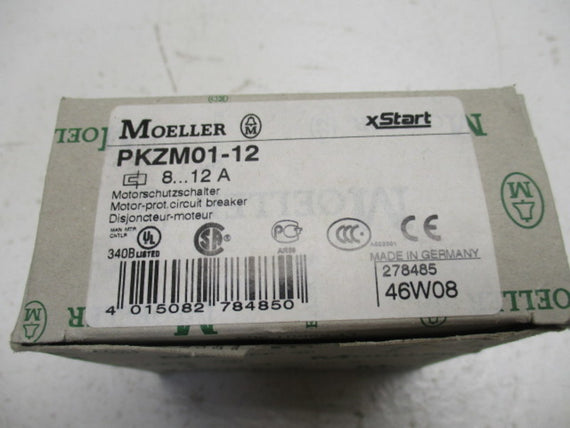 KLOCKNER MOELLER PKZM01-12 MOTOR PROTECTOR CIRCUIT BREAKER 8-12A  NSMP