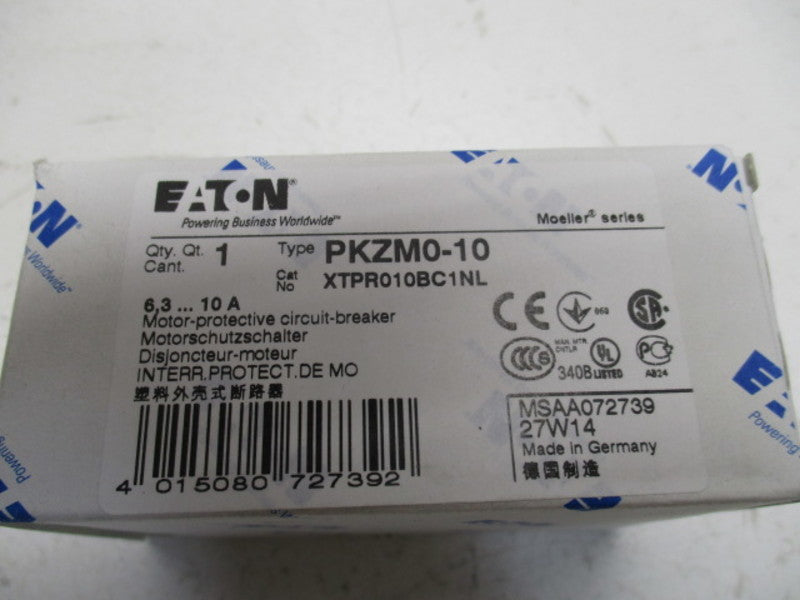 EATON PKZM0-10 MOTOR CIRCUIT BREAKER 6,3-10A  NSMP