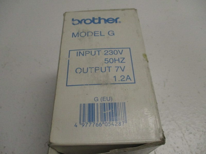 BROTHER MODEL G CHARGER ADAPTER 230V 1.2A   NSMP