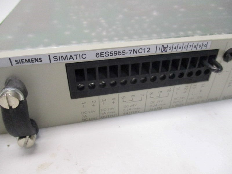 SIEMENS SIMATIC S5 6ES5955-7NC12 POWER SUPPLY 24VDC 5V  NSMP