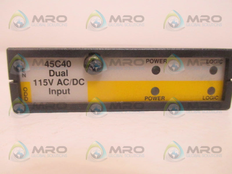 RELIANCE ELECTRIC 45C040 INPUT MODULE  UNMP