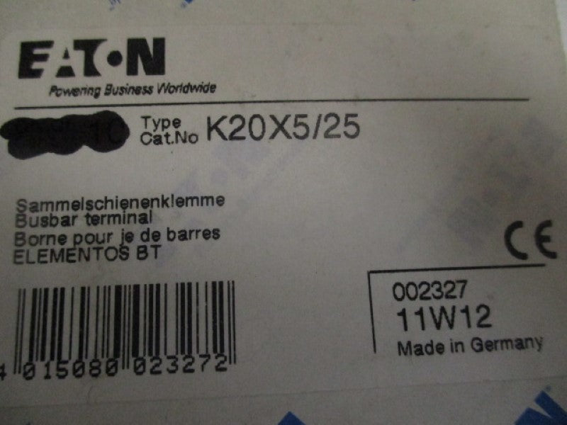 EATON K20X5/25 BUSBAR TERMINAL  NSNP