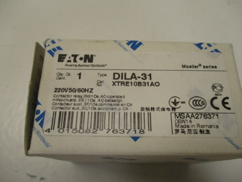 EATON DILA-31 CONTACTOR 220V  NSMP