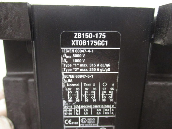 EATON ZB150-175 OVERLOAD RELAY 145-175A  NSMP