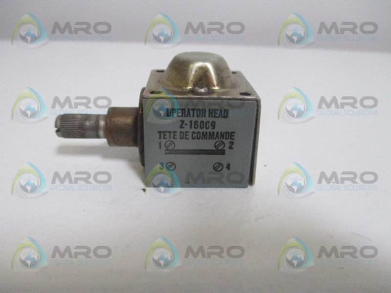 INDUSTRIAL SPARE PART Z-16069 OPERATING HEAD (AS PICTURED)  UNMP