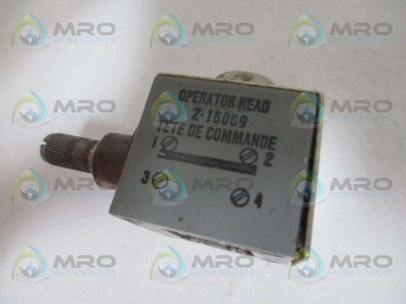 INDUSTRIAL SPARE PART Z-16069 OPERATING HEAD (AS PICTURED)  UNMP