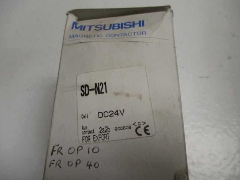 MITSUBISHI SD-N21 MAGNETIC CONTACTOR 24VDC  NSMP