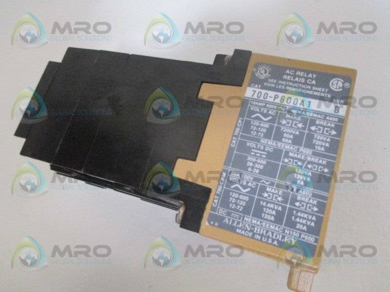 INDUSTRIAL SPARE PART 700-P800A1 SER. B 110/115-120V (AS PICTURED)  UNMP