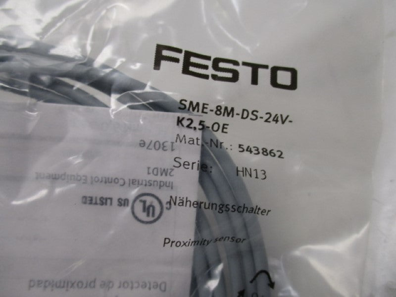 FESTO SME-8M-DS-24V-K2,5-0E PROXIMITY SENSOR  NSMP