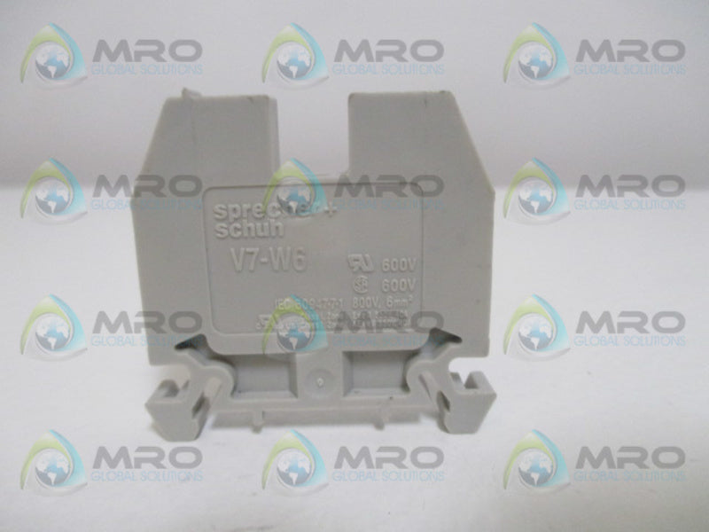 SPRECHNER + SCHUH V7-W6 FEEDTHRU TERMINAL BLOCK  NSNP