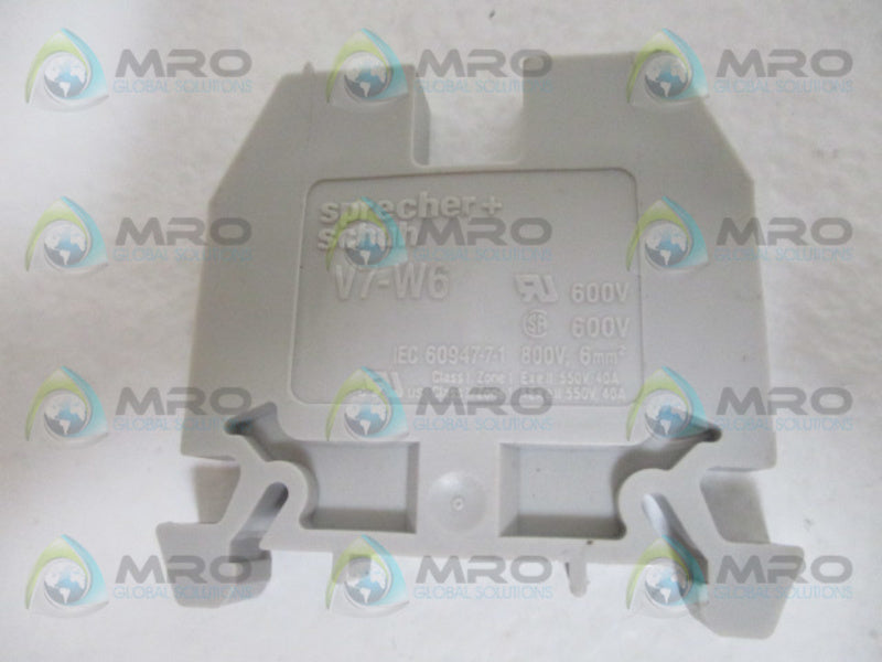 SPRECHNER + SCHUH V7-W6 FEEDTHRU TERMINAL BLOCK  NSNP