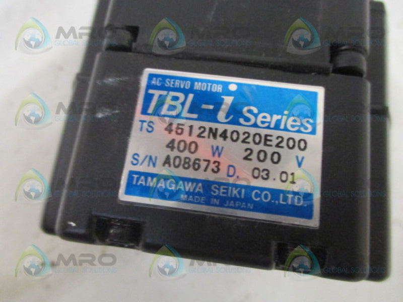 TAMAGAWA SEIKI TS4512N4020E200 AC SERVO MOTOR  NSNP
