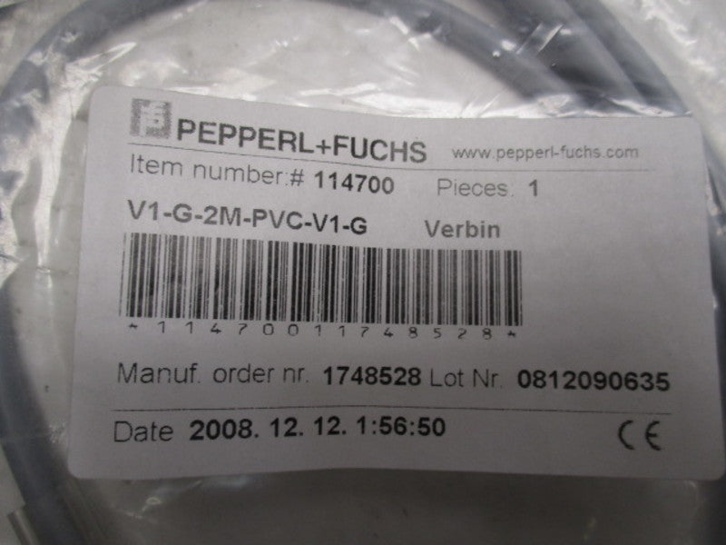 PEPPERL + FUCHS V1-G-2M-PVC-V1-G  CORDSET CABLE  NSMP