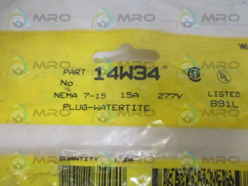 DANIEL WOODHEAD 14W34 WATERTITE PLUG (AS PICTURED)  NSNP