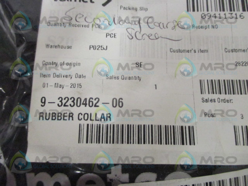 VALMET 9-3230462-06 RUBBER COLLAR  NSMP